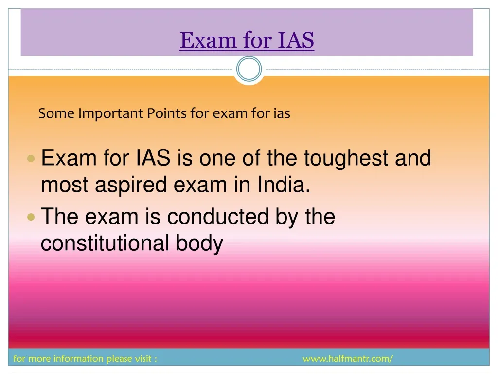 exam for ias