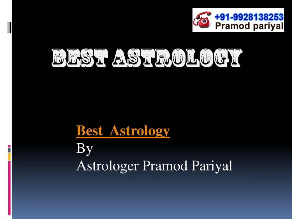 best astrology by astrologer pramod pariyal