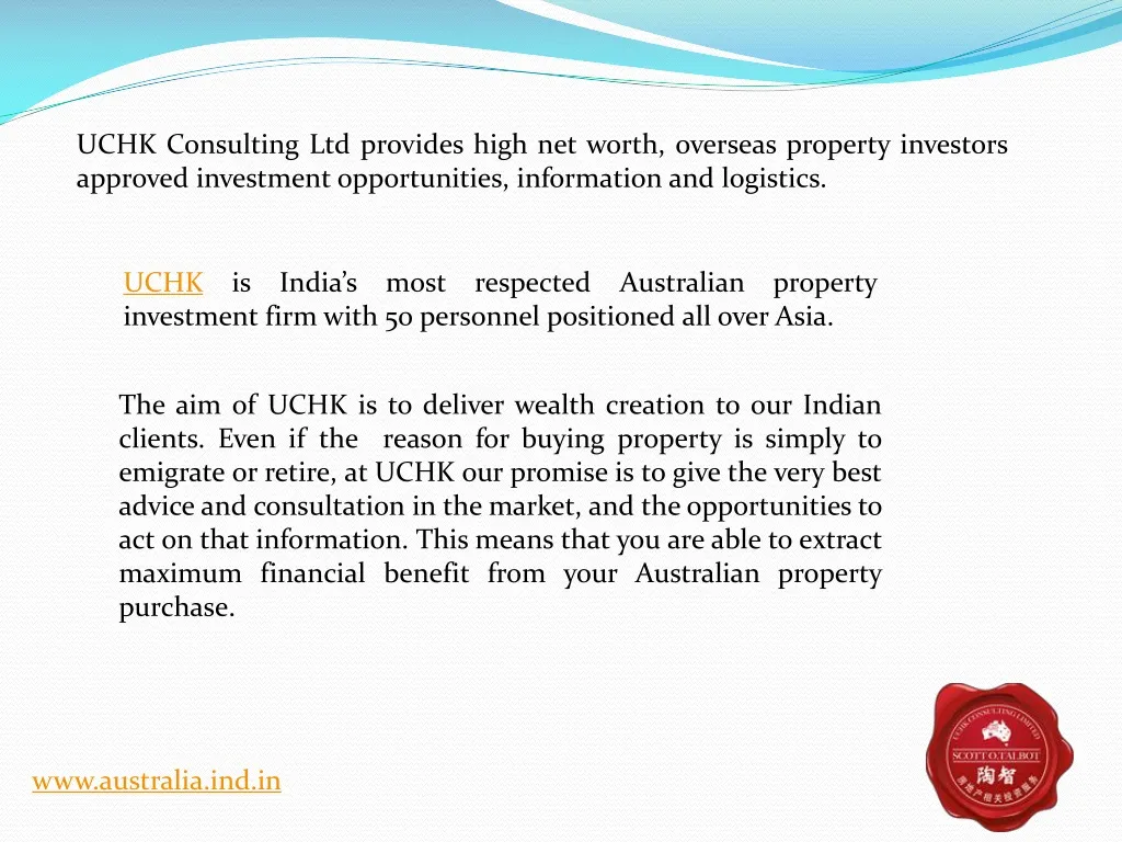 uchk consulting ltd provides high net worth