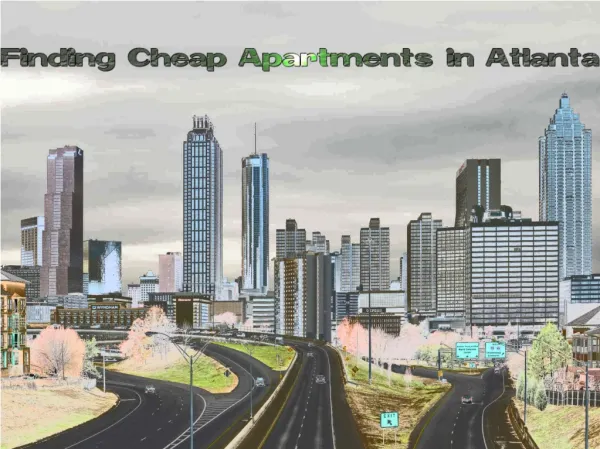 Finding Cheap Apartments in Atlanta