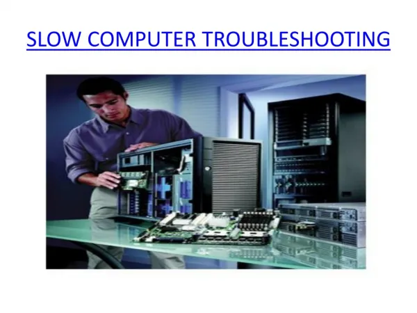 slow computer troubleshooting
