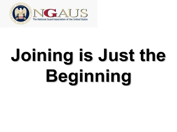 joining is just the beginningjoining is just the beginning