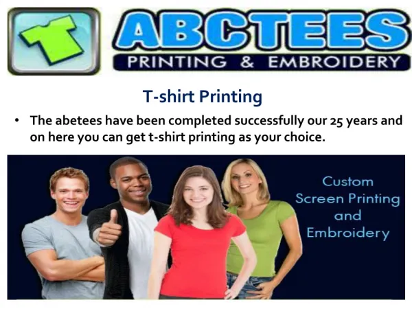 Tshirt printing
