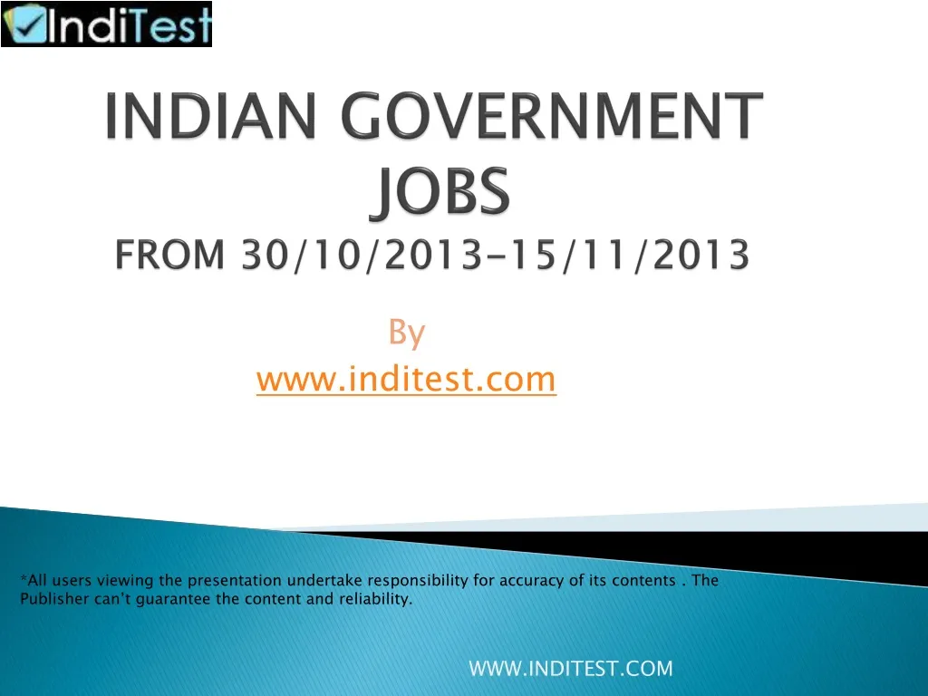 indian government jobs from 30 10 2013 15 11 2013