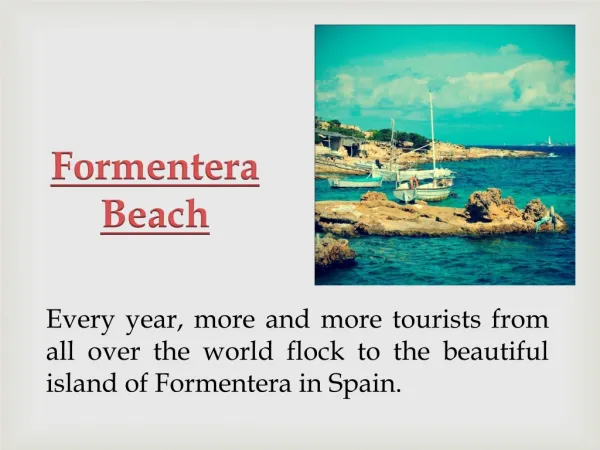 Formentera Holidays