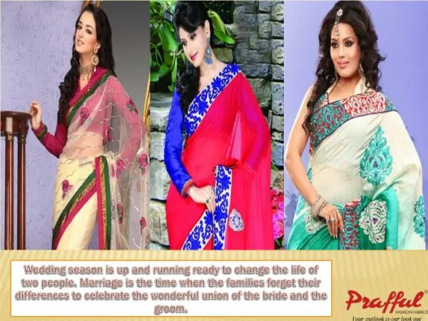 Buy Designer Bridal Sarees at Prafful!