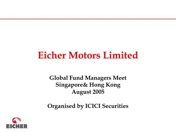Eicher Motors Limited