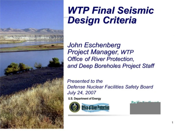 wtp final seismic design criteria
