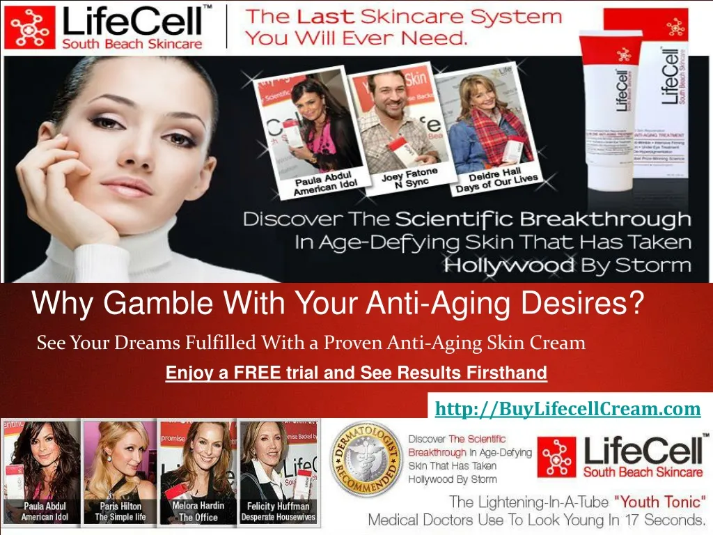 why gamble with your anti aging desires