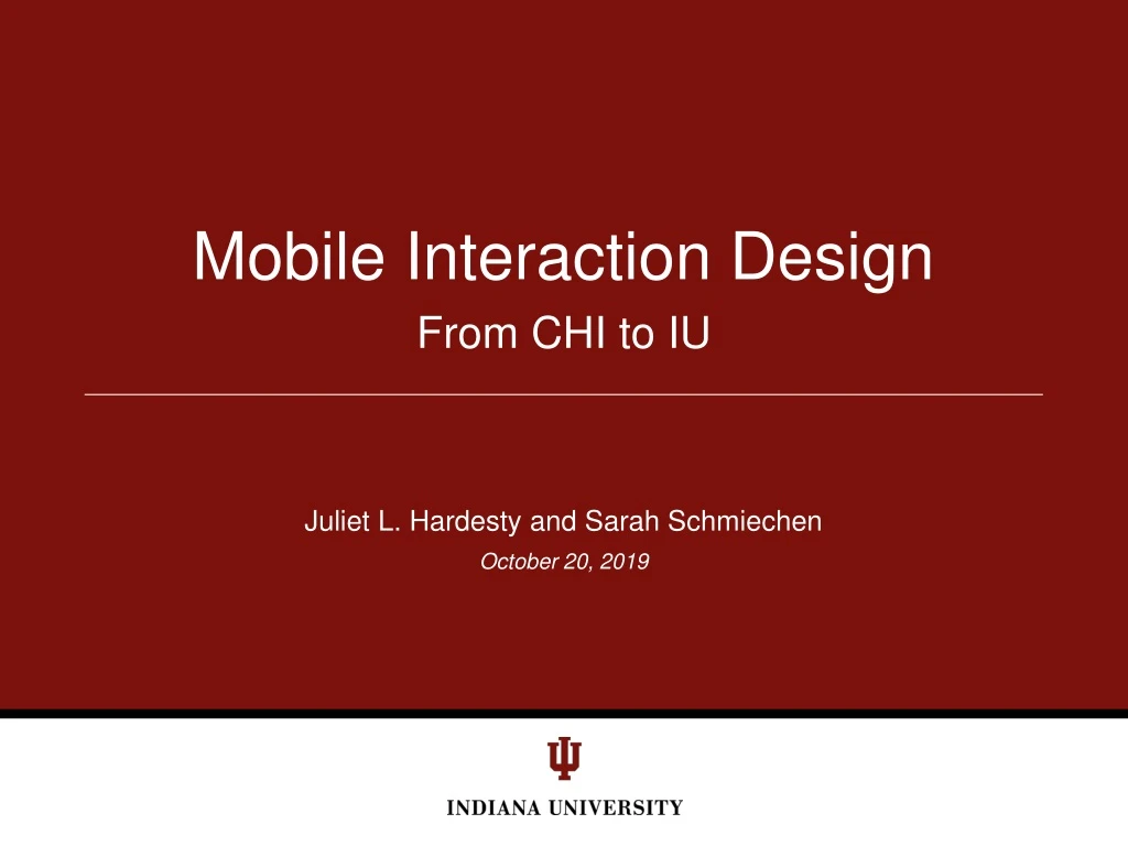 mobile interaction design
