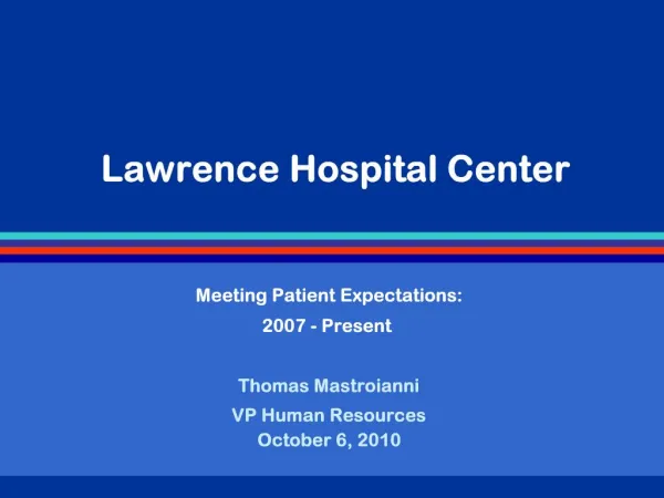 Lawrence Hospital Center