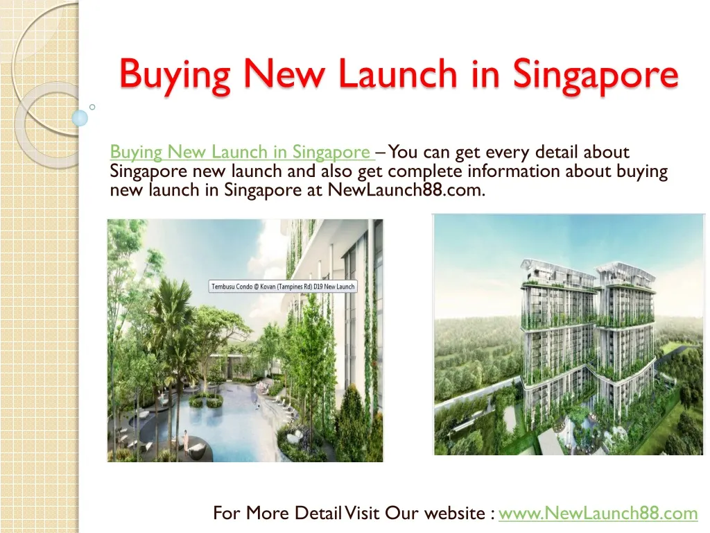 buying new launch in singapore
