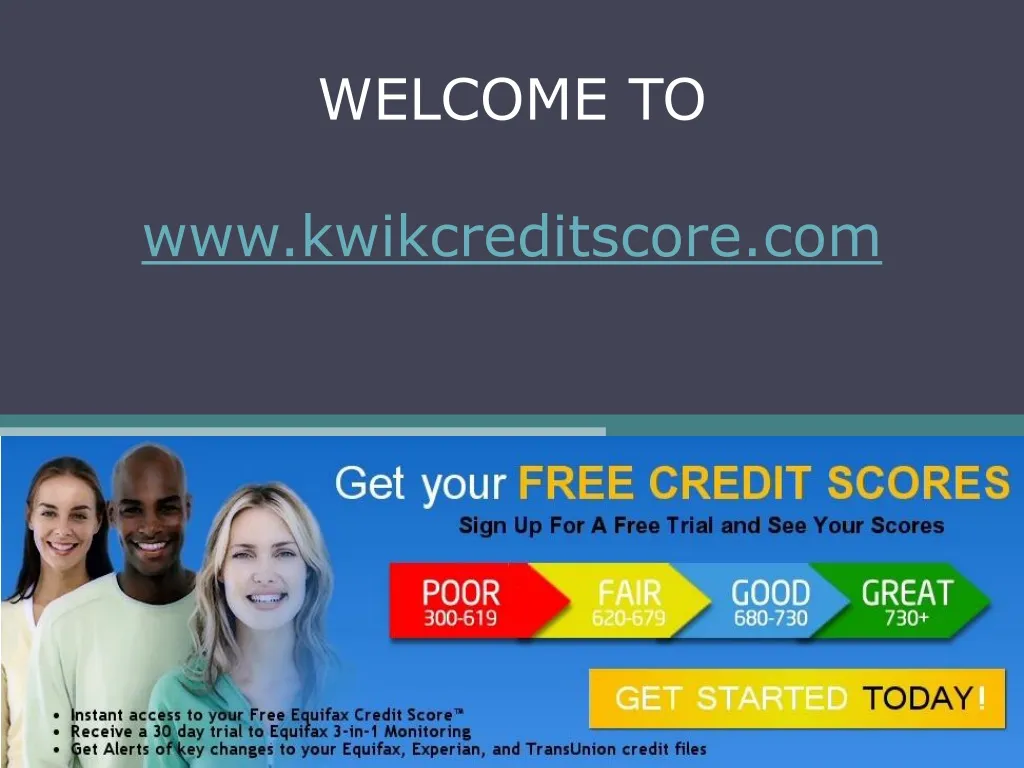 welcome to www kwikcreditscore com
