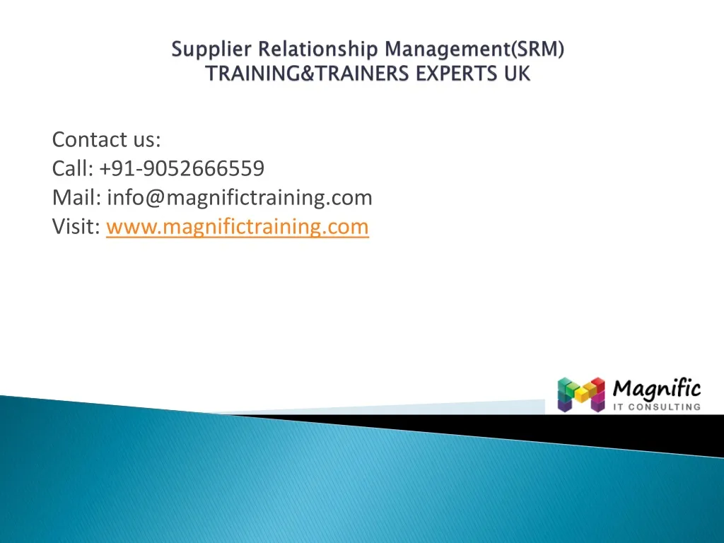 supplier relationship management srm training trainers experts uk