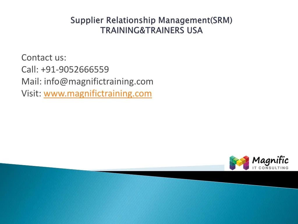 supplier relationship management srm training trainers usa