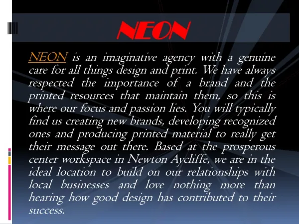 Information about the creative agency of graphic design and
