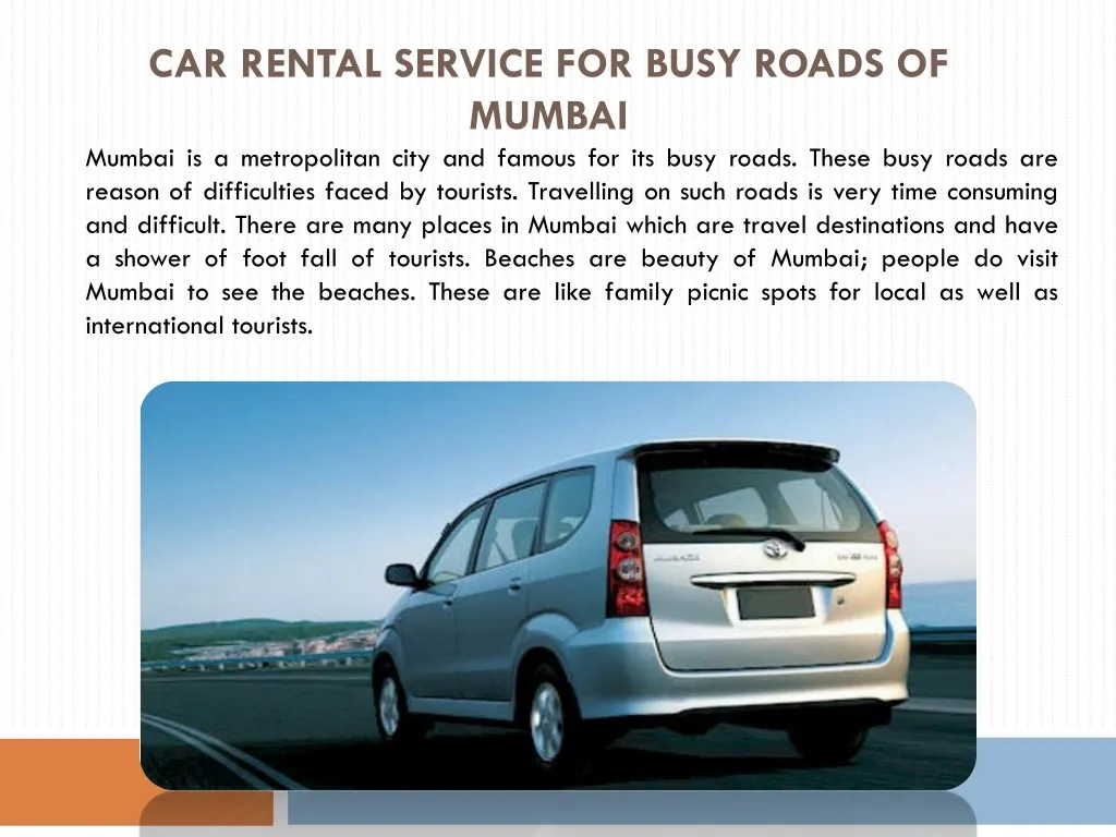 car rental service for busy roads of mumbai