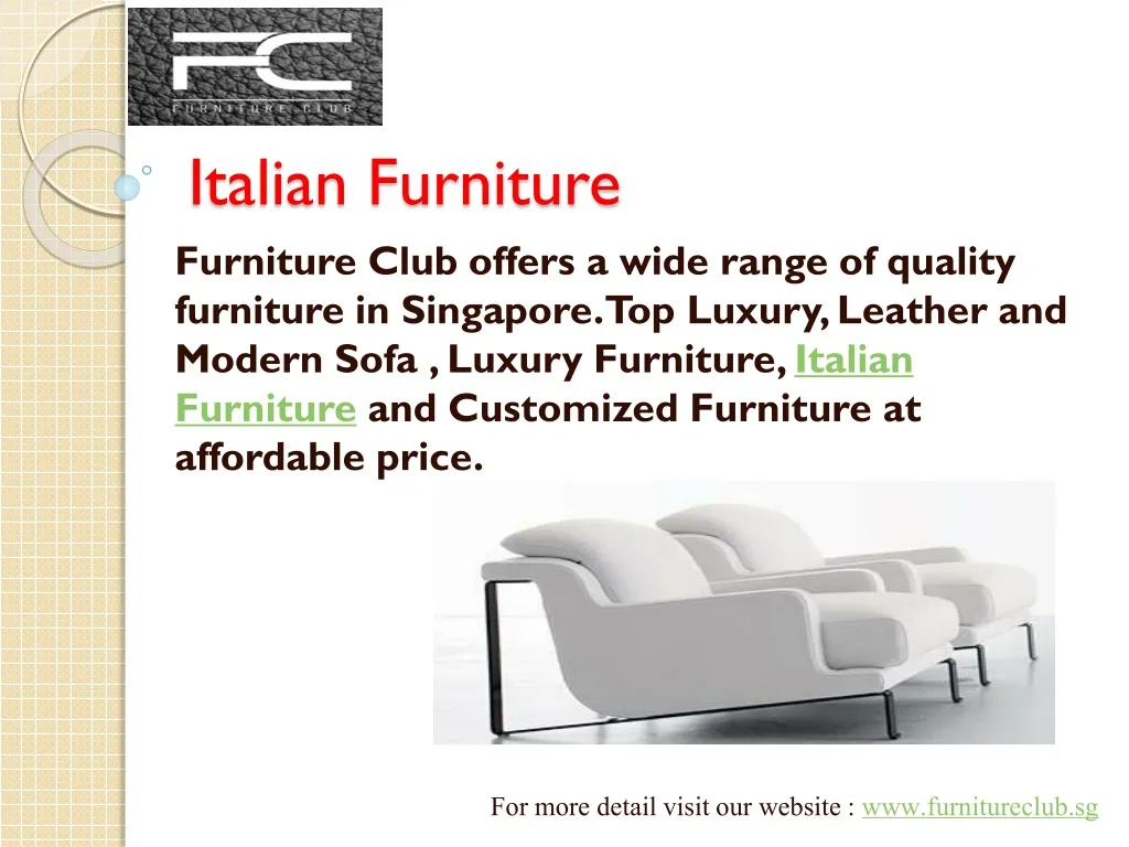 italian furniture