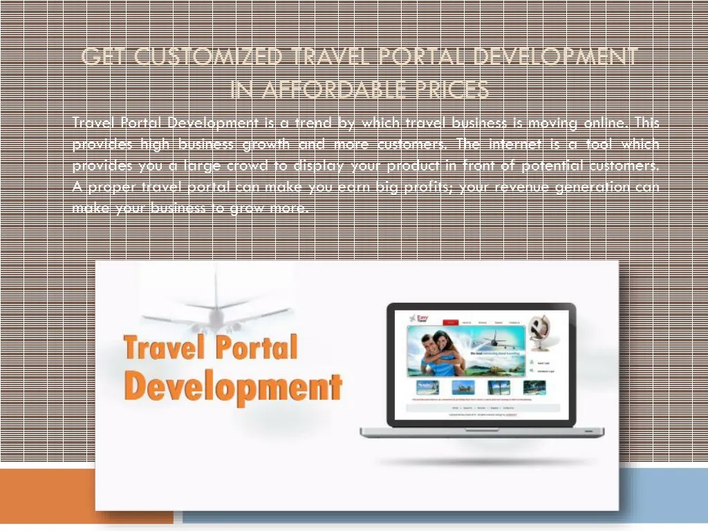 get customized travel portal development in affordable prices