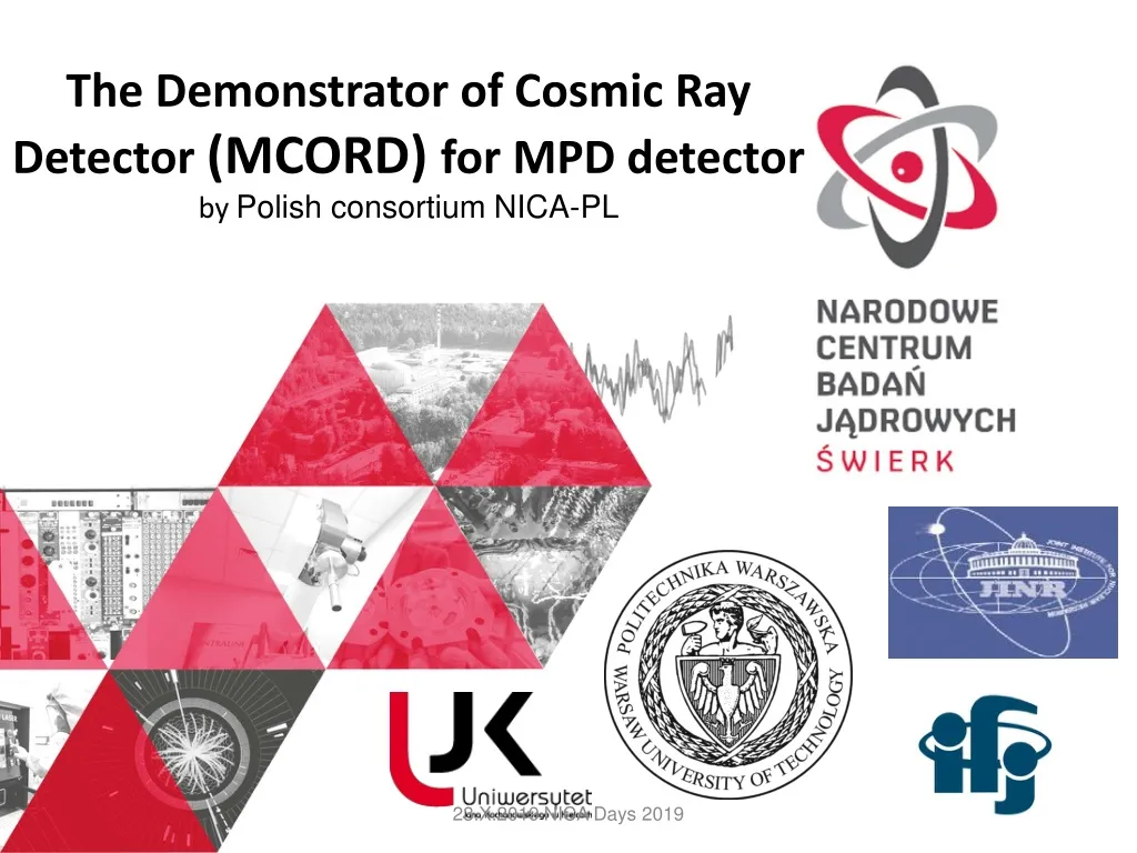 the demonstrator of cosmic ray detector mcord