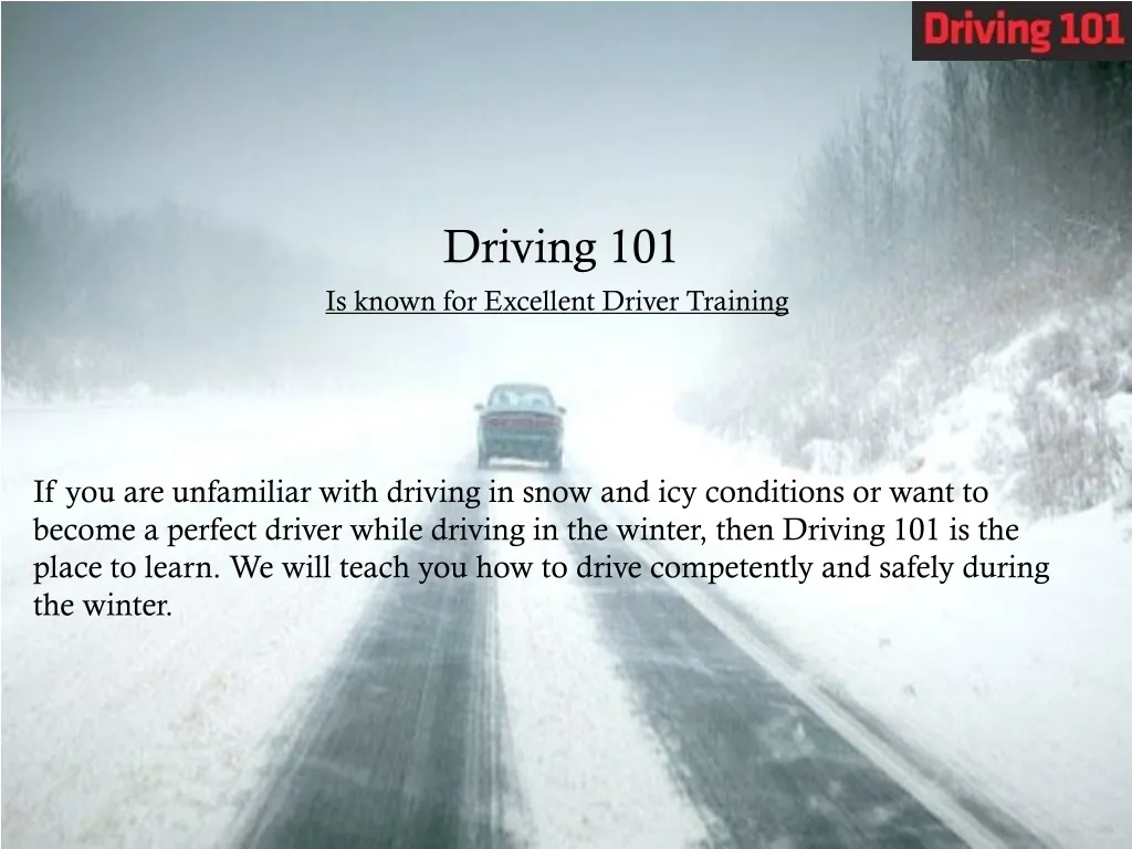 driving 101