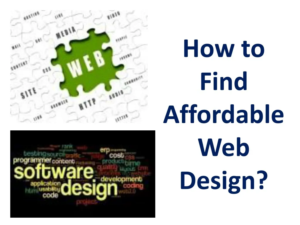how to find affordable web design
