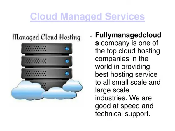 Managed Cloud Hosting