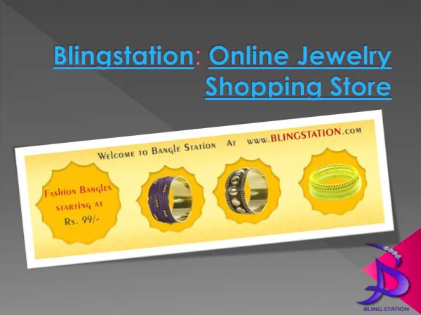 Blingstation: Online Jewelry Shopping Store