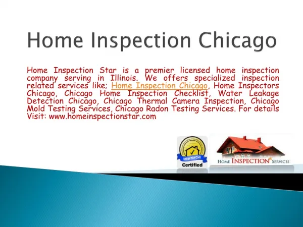 Home Inspection Chicago Service by homeinspectionstar.com