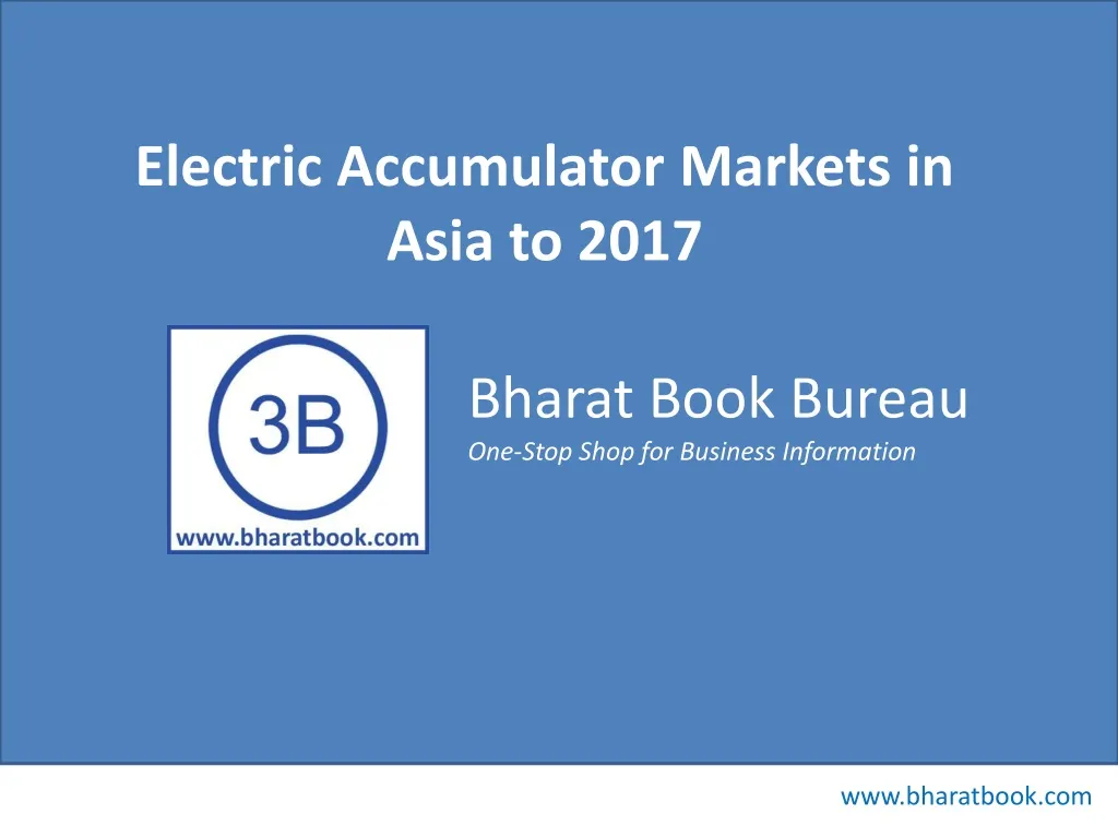 electric accumulator markets in asia to 2017