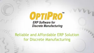 Discrete Manufacturing ERP Software - slide 1