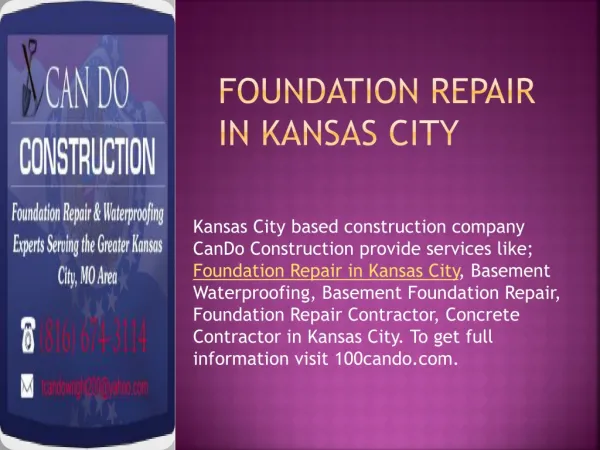 100cando.com Kanas City Based Construction Company