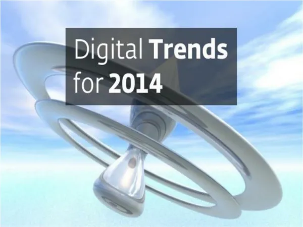 Digital Trends For 2014