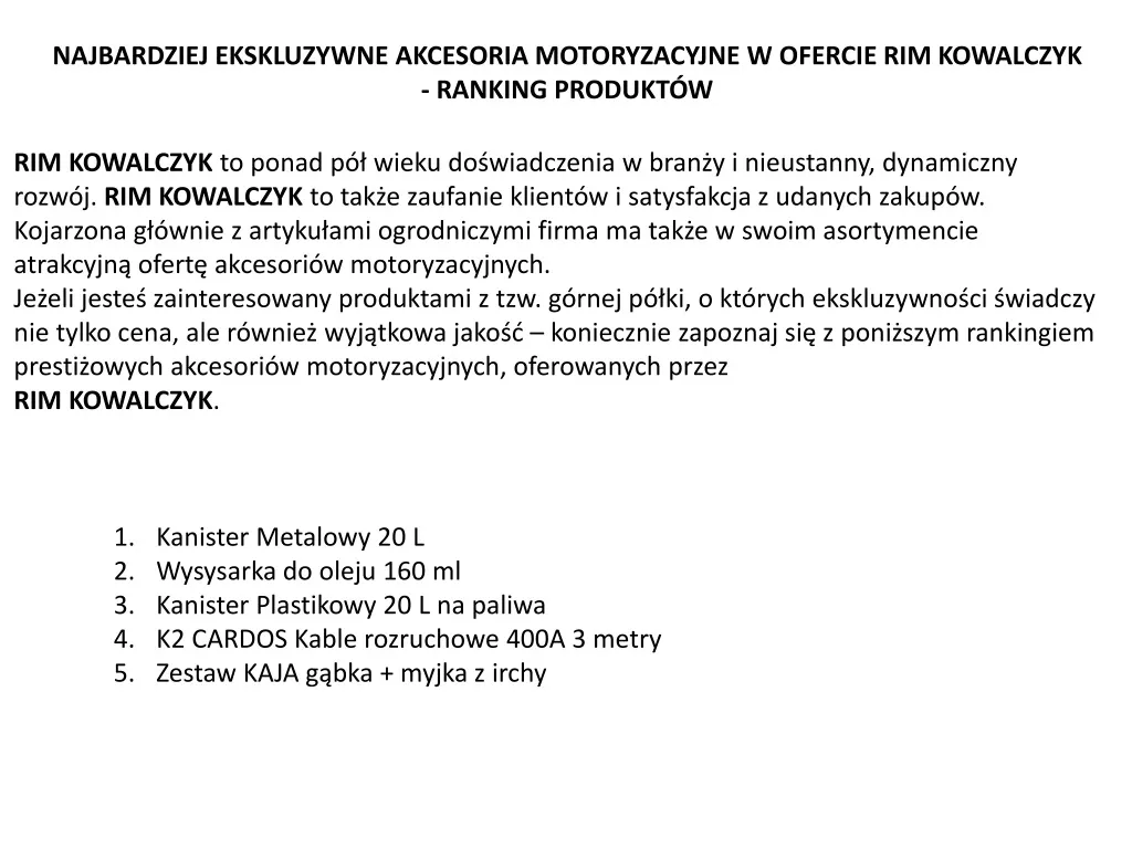 najbardziej ekskluzywne akcesoria motoryzacyjne