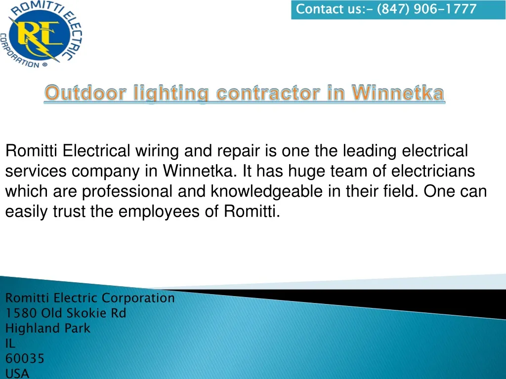 romitti electrical wiring and repair