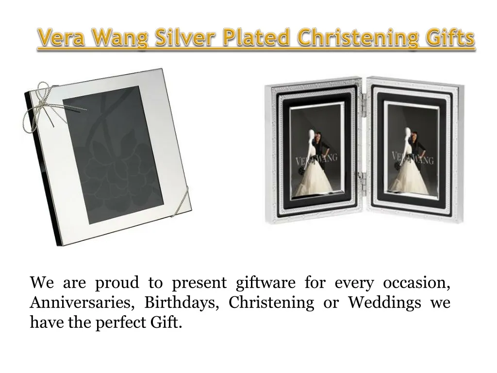 vera wang silver plated christening gifts
