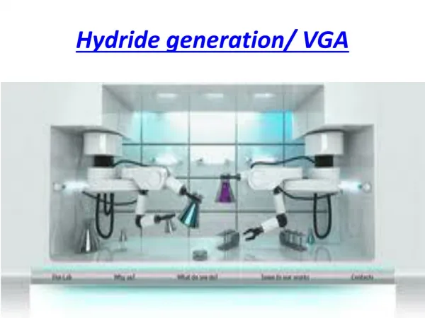 Hydride generation/ VGA