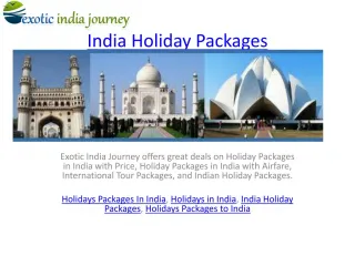 India Holiday Packages
