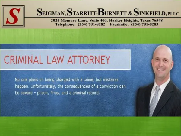 Killeen Criminal Attorney - (254) 781-8282