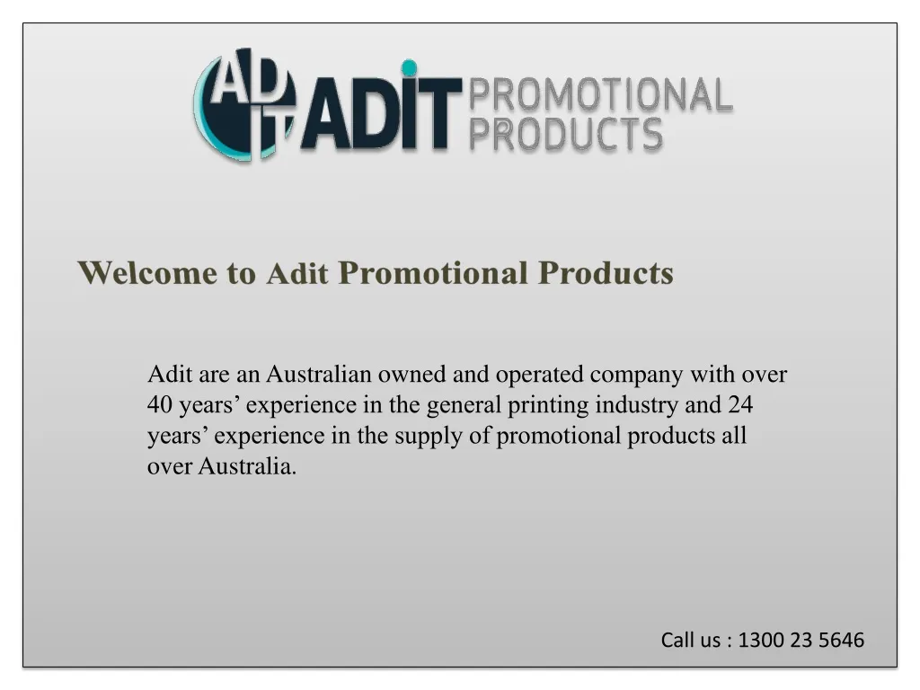 welcome to adit promotional products
