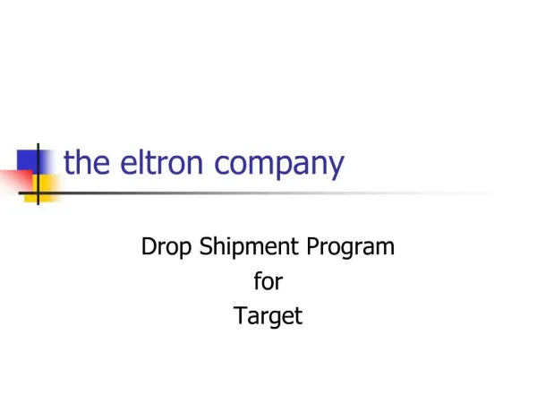 the eltron company