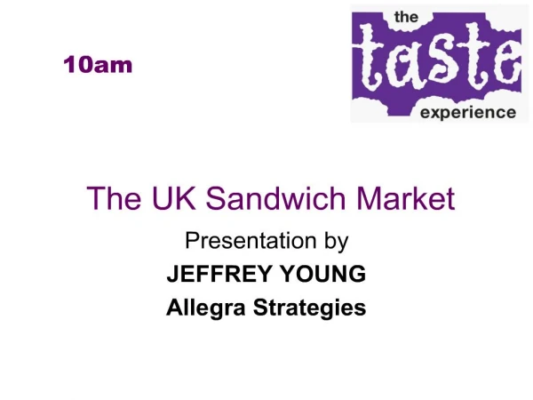 the uk sandwich marketthe uk sandwich market