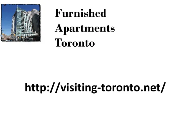 Corporate Furnished Apartments Toronto