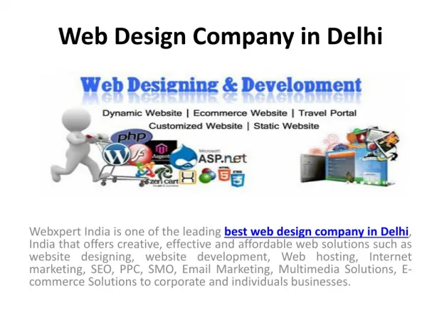 Webxpert India- Best Website Design and Development Company