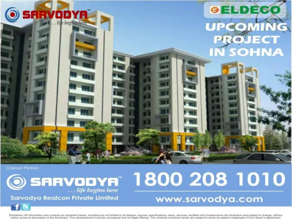 Soft Launch Eldeco Project in Sohna 7838334455
