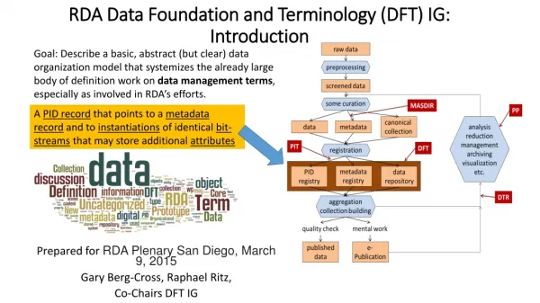 RDA Data Foundation and Terminology (DFT) IG: Introduction