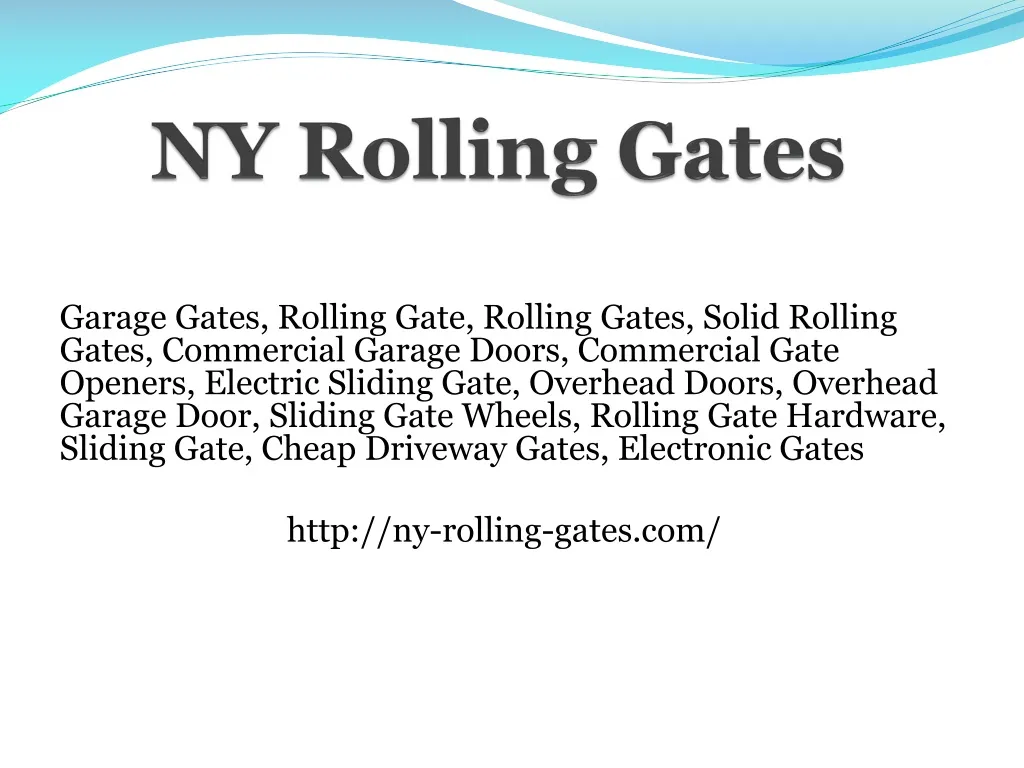ny rolling gates