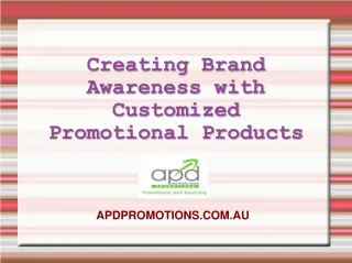 Creating Brand Awareness with Promotional Products - slide 1