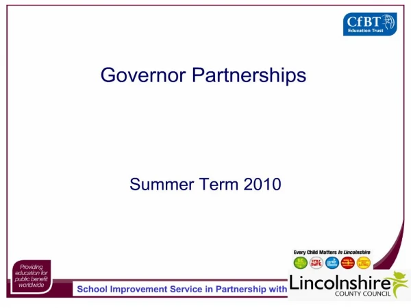 governor partnerships