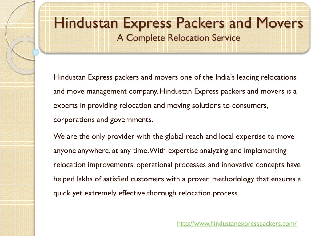 hindustan express packers and movers a complete